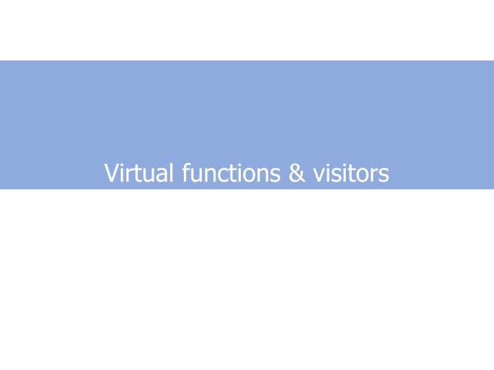 virtual functions visitors