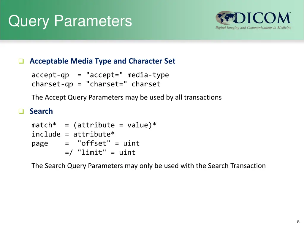 query parameters