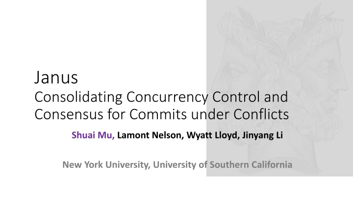 janus consolidating concurrency control