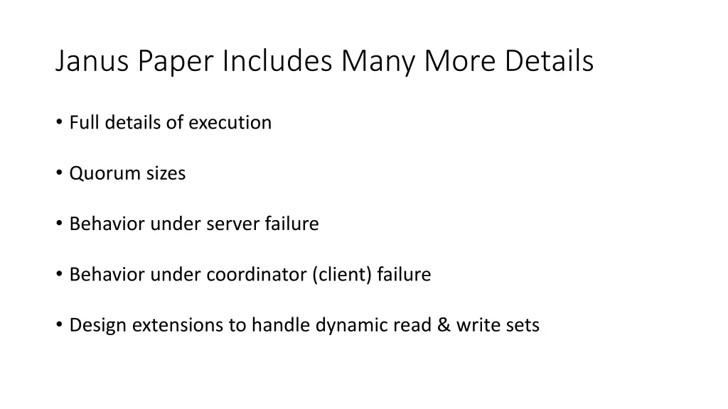 janus paper includes many more details