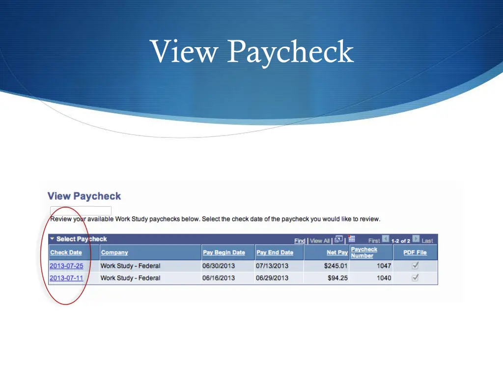 view paycheck