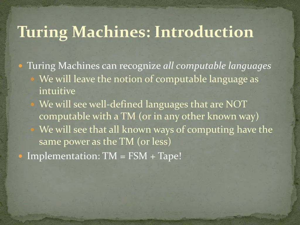 turing machines introduction