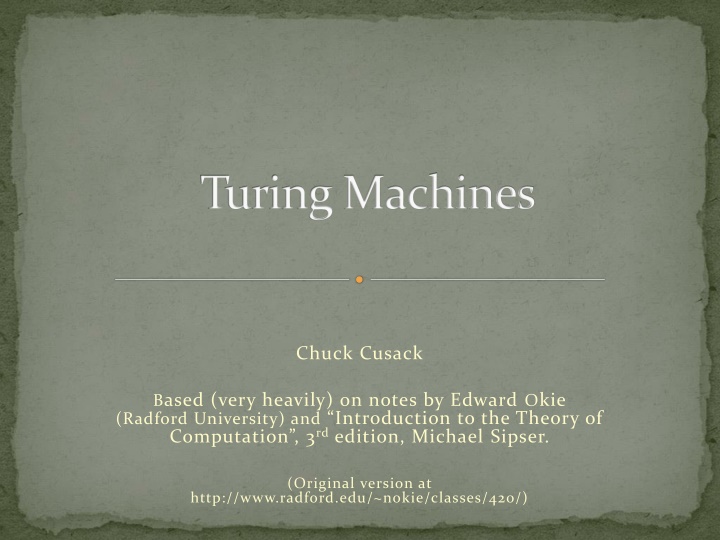 turing machines