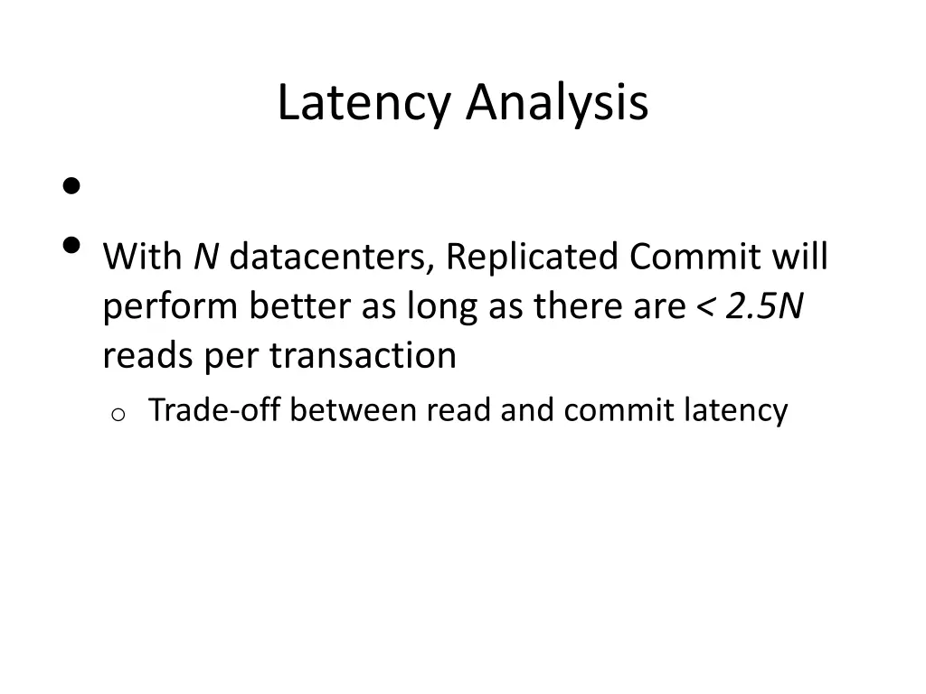 latency analysis