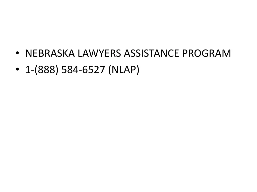 nebraska lawyers assistance program