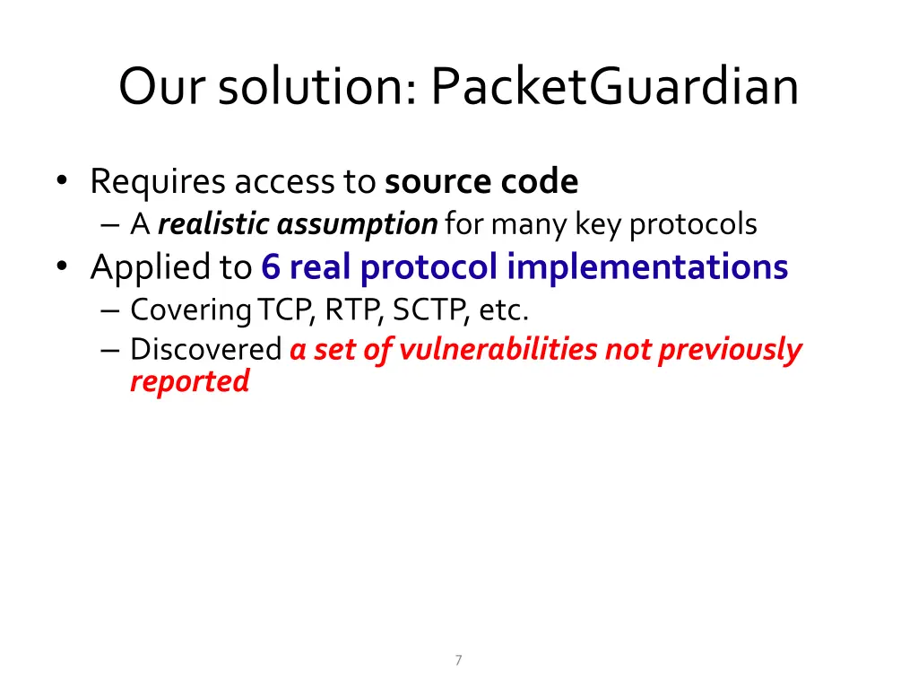 our solution packetguardian 1