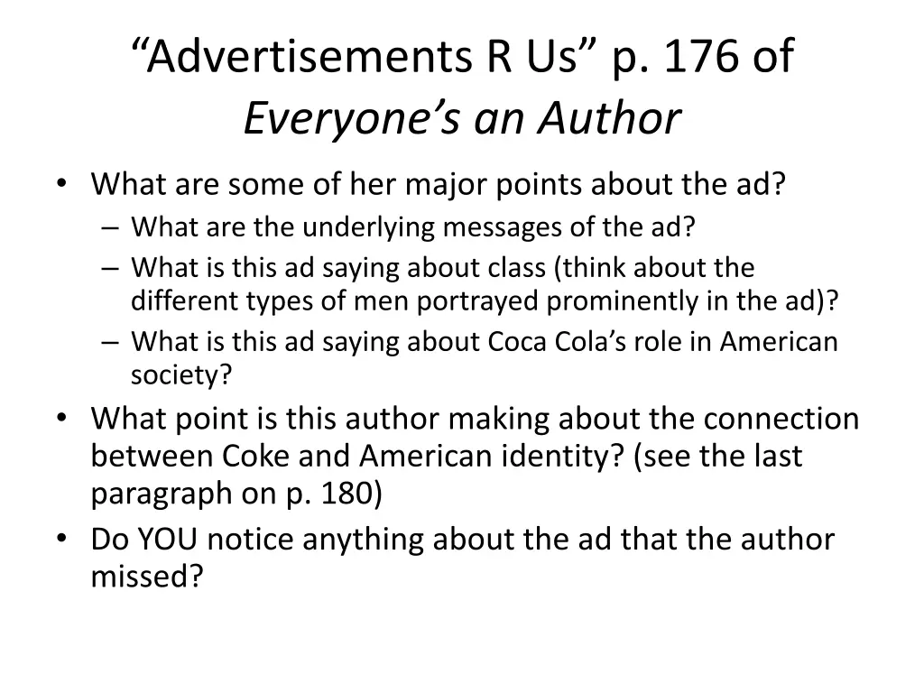 advertisements r us p 176 of everyone s an author 1