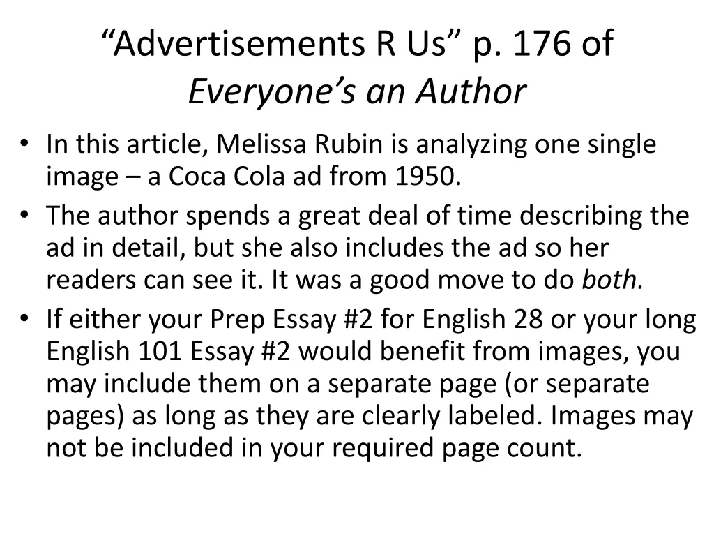 advertisements r us p 176 of everyone s an author