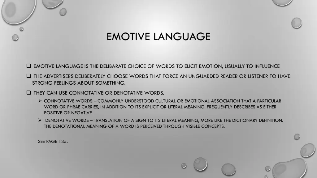 emotive language