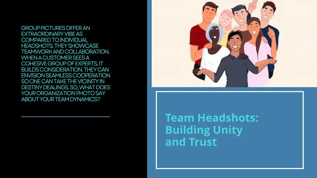 team headshots building unity and trust