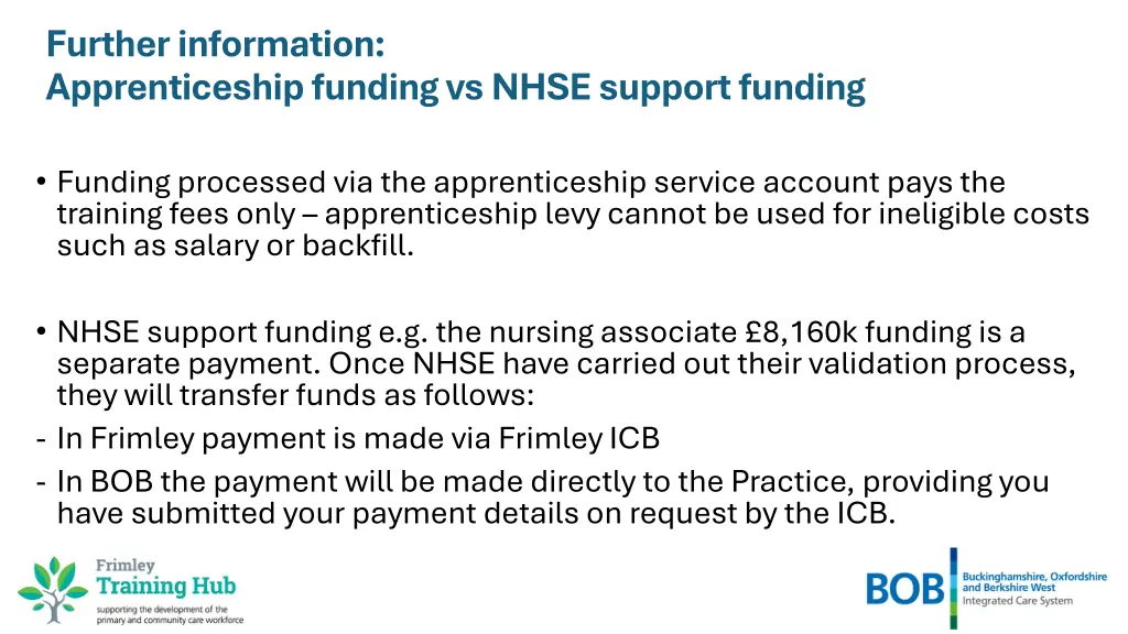 further information apprenticeship funding