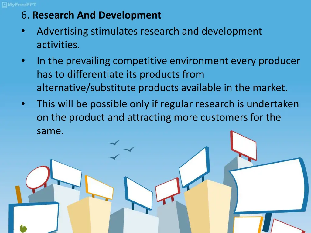 6 research and development advertising stimulates