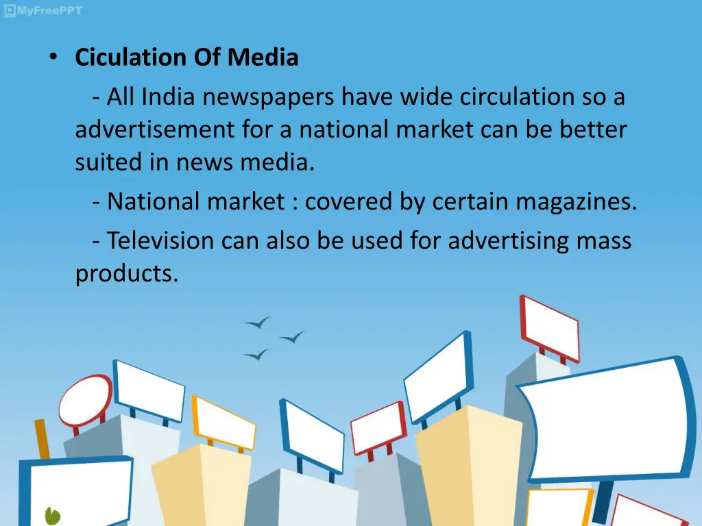 ciculation of media all india newspapers have