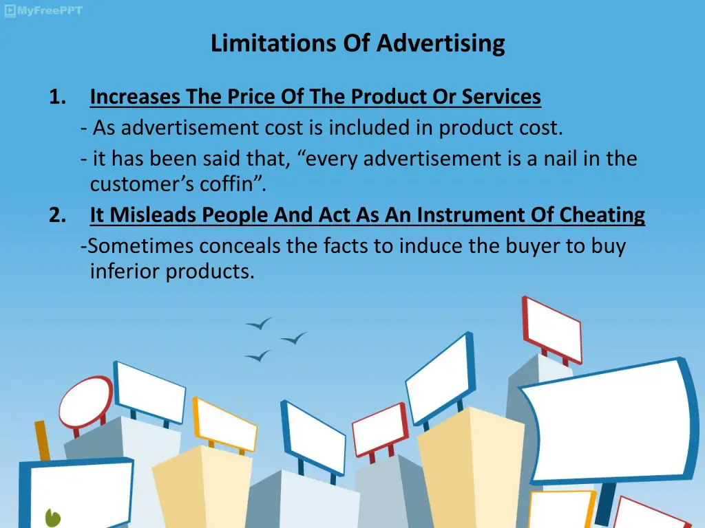 limitations of advertising