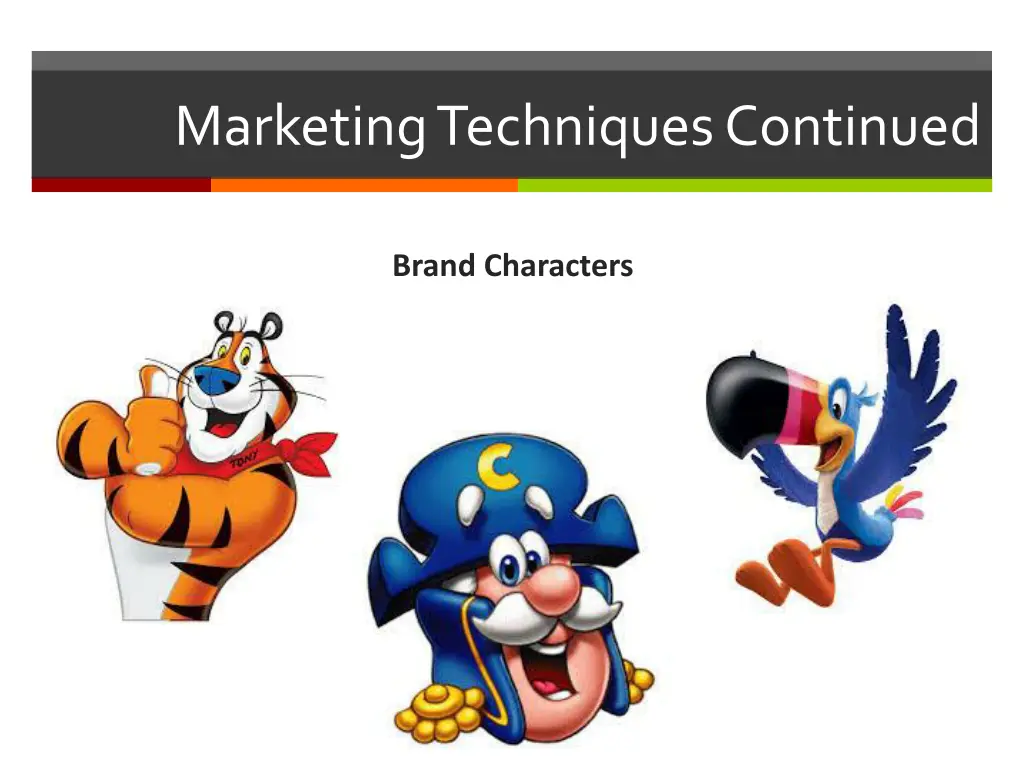 marketing techniques continued 1