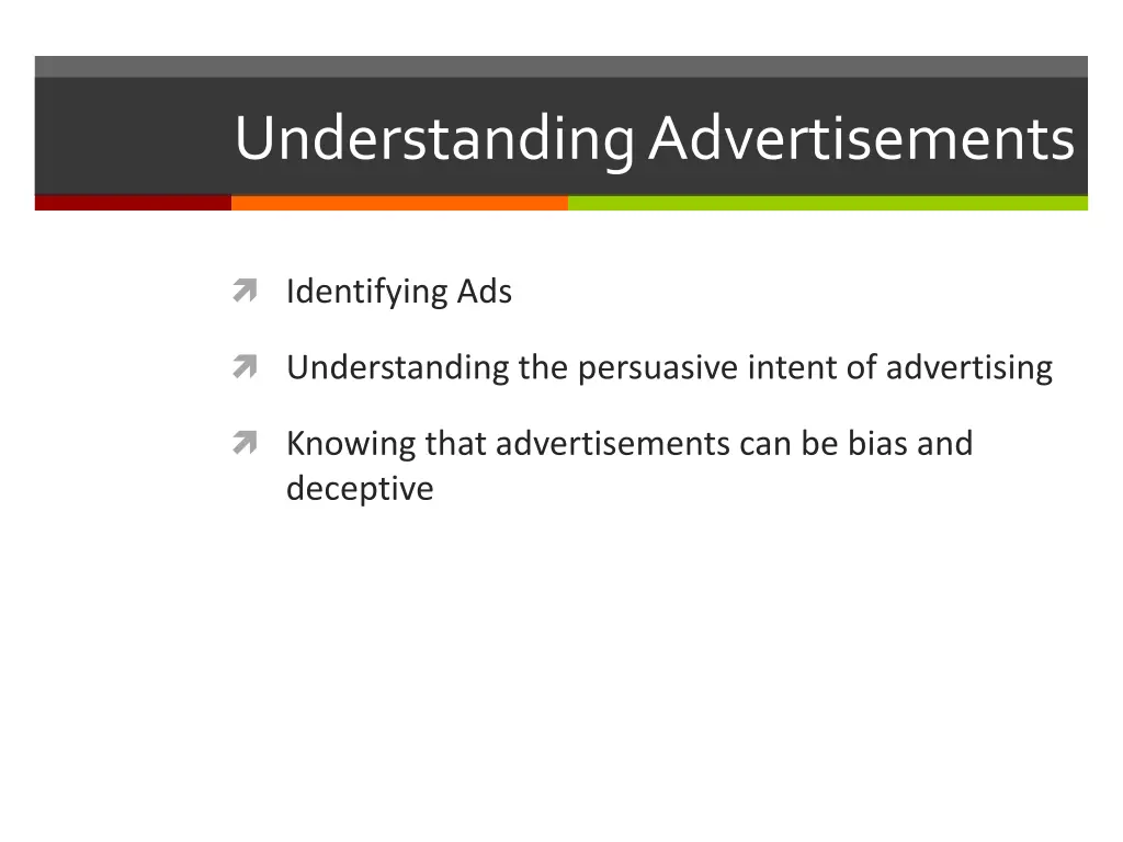 understanding advertisements