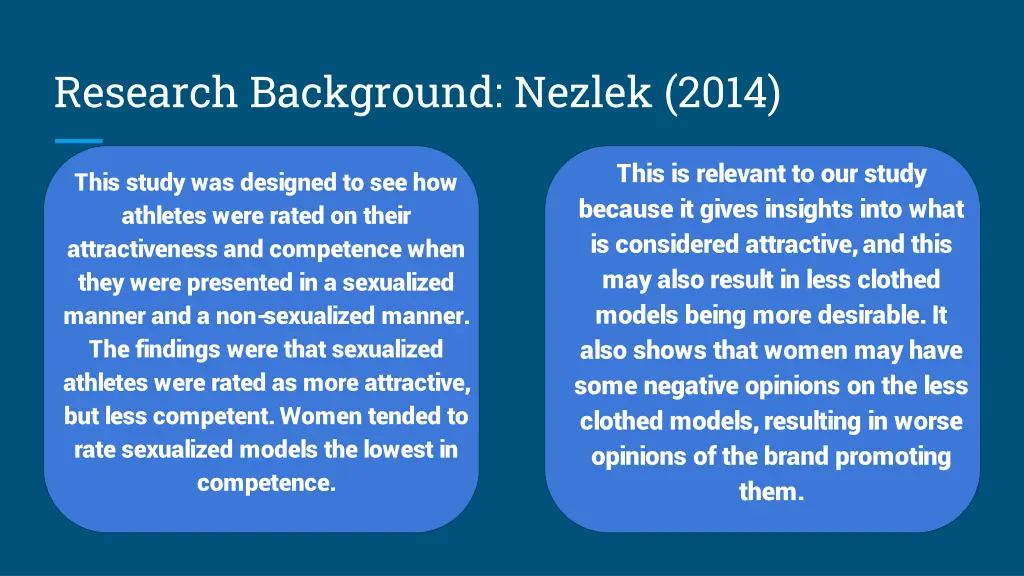 research background nezlek 2014