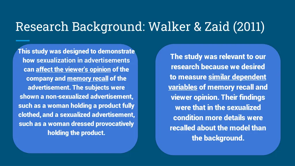 research background walker zaid 2011