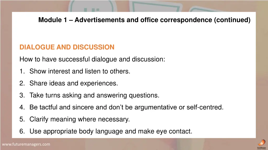 module 1 advertisements and office correspondence 4