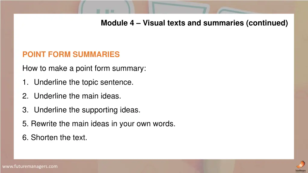 module 4 visual texts and summaries continued 4