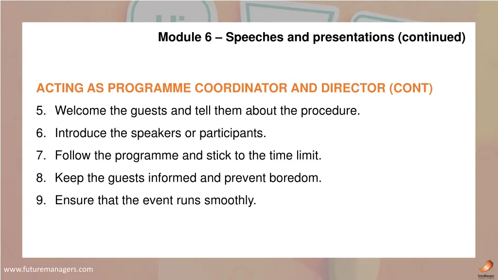 module 6 speeches and presentations continued 2