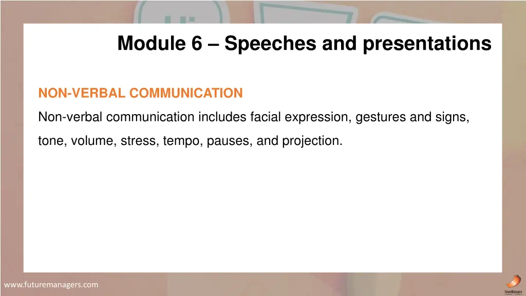 module 6 speeches and presentations