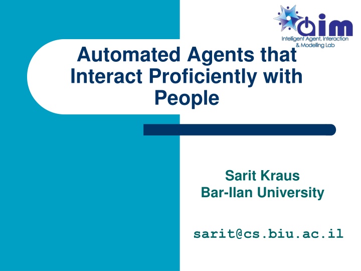 automated agents that interact proficiently with