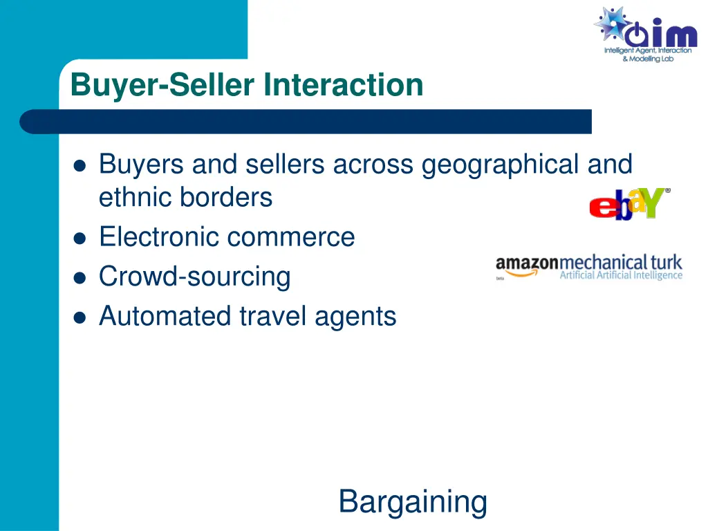 buyer seller interaction