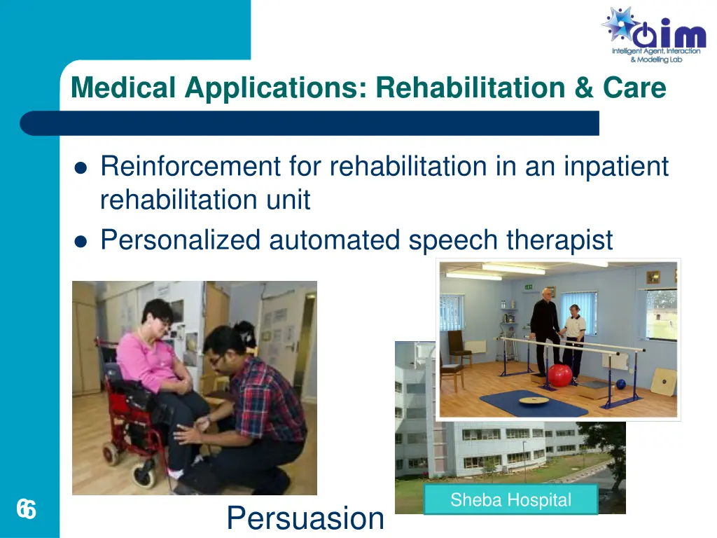 medical applications rehabilitation care