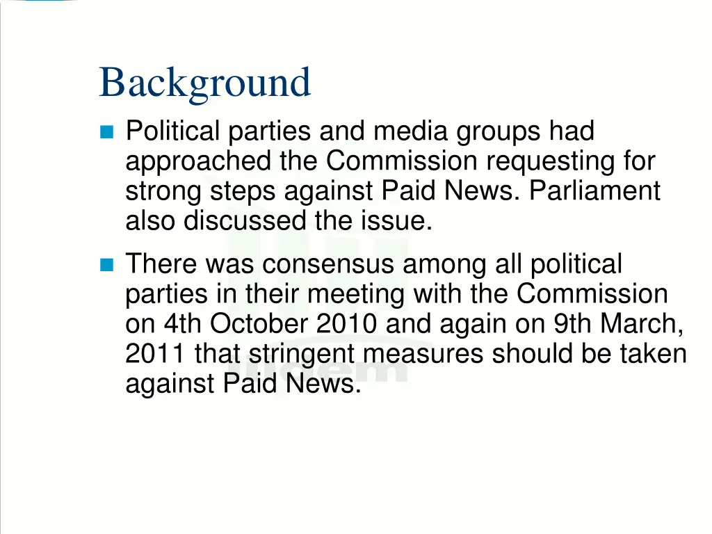 background political parties and media groups