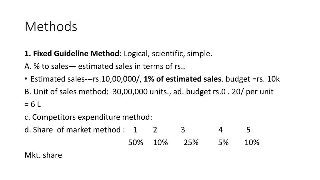 methods