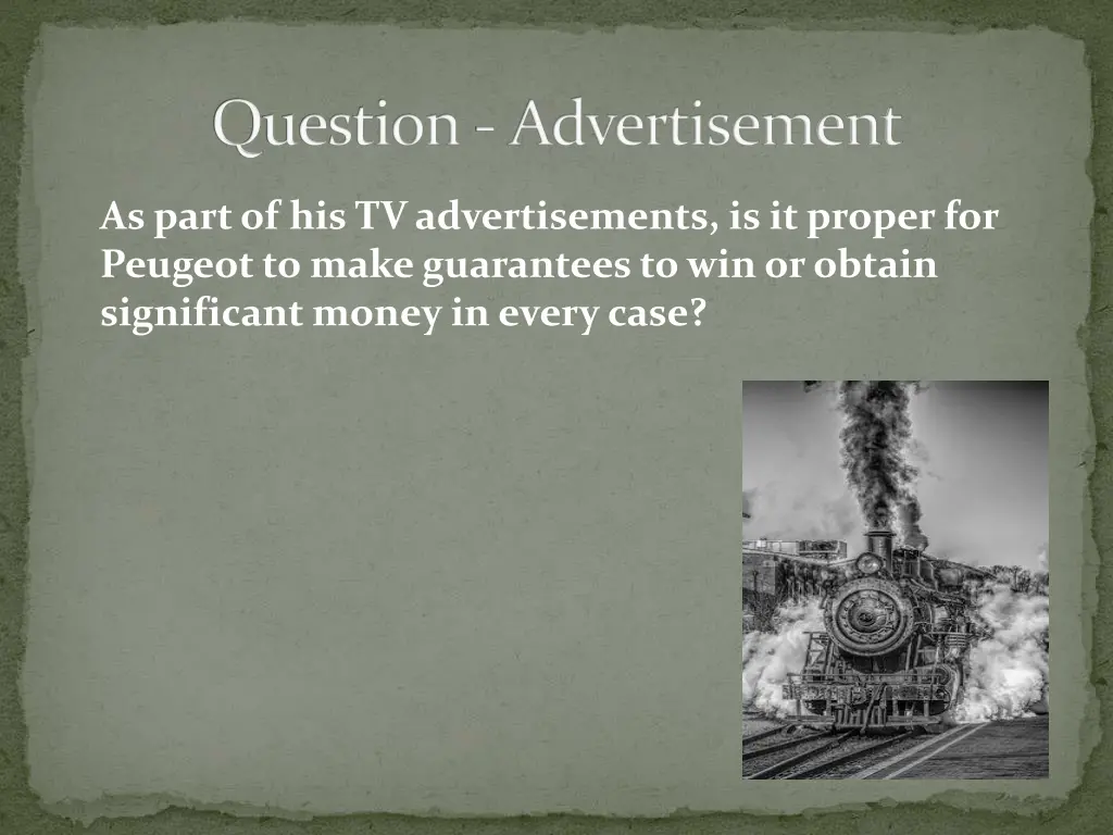 question advertisement