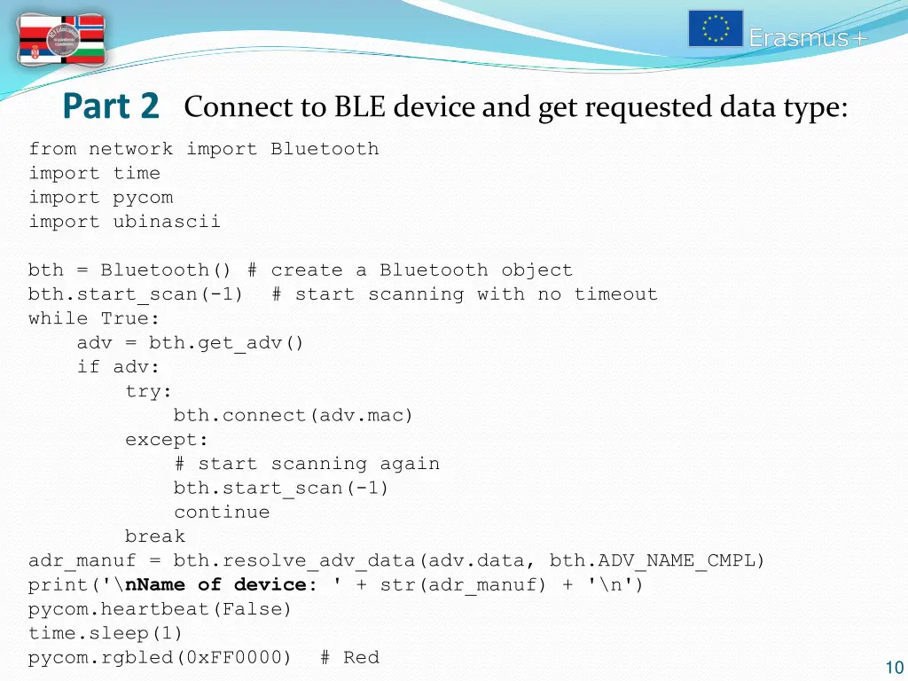 part 2 connect to ble device and get requested