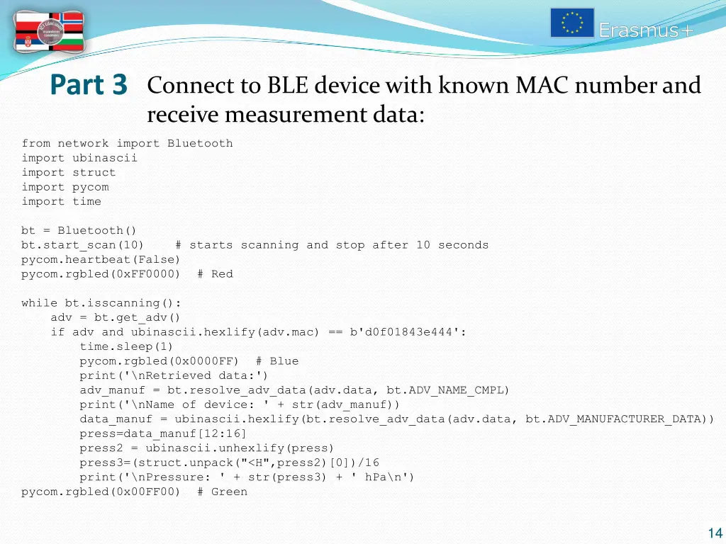 part 3 connect to ble device with known