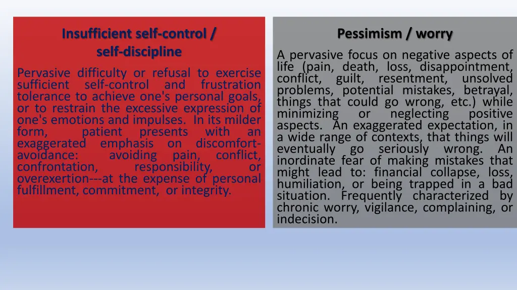 insufficient self control self discipline