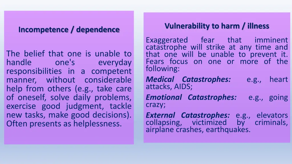 vulnerability to harm illness