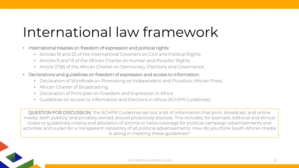 international law framework