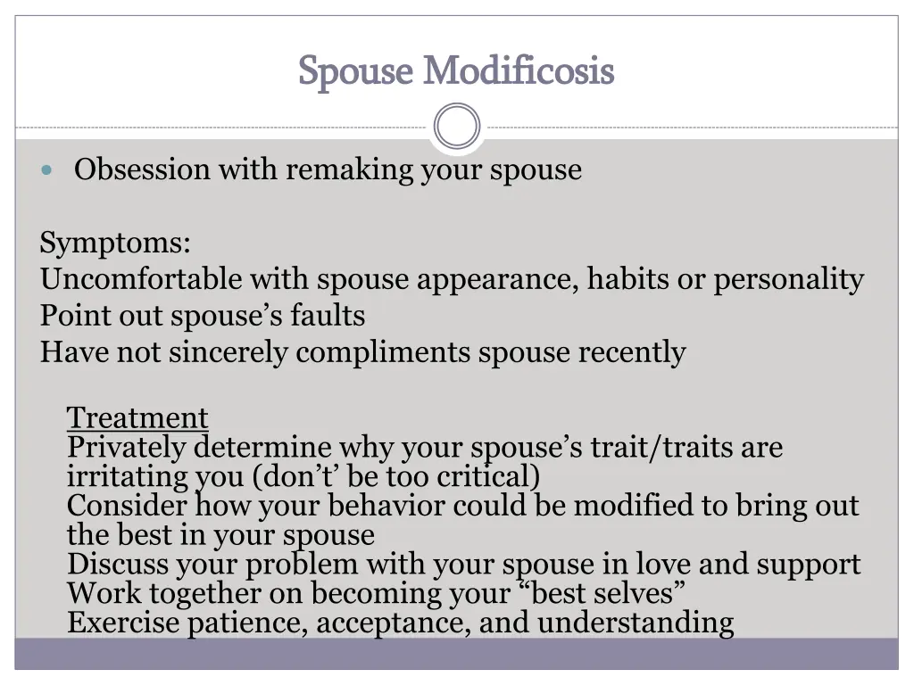 spouse spouse modificosis modificosis