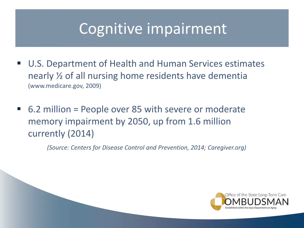 cognitive impairment