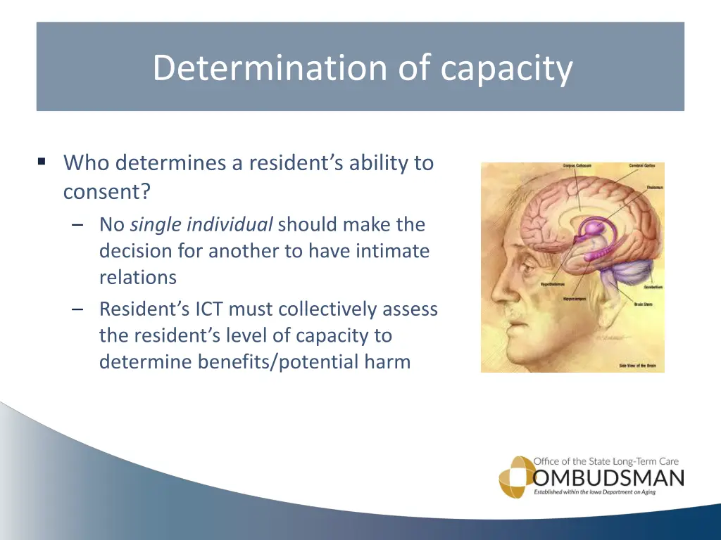 determination of capacity