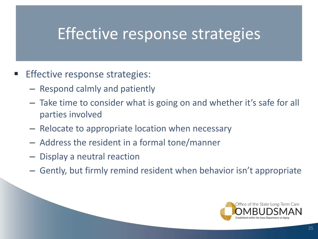 effective response strategies