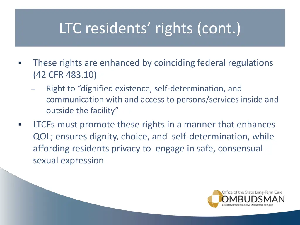 ltc residents rights cont