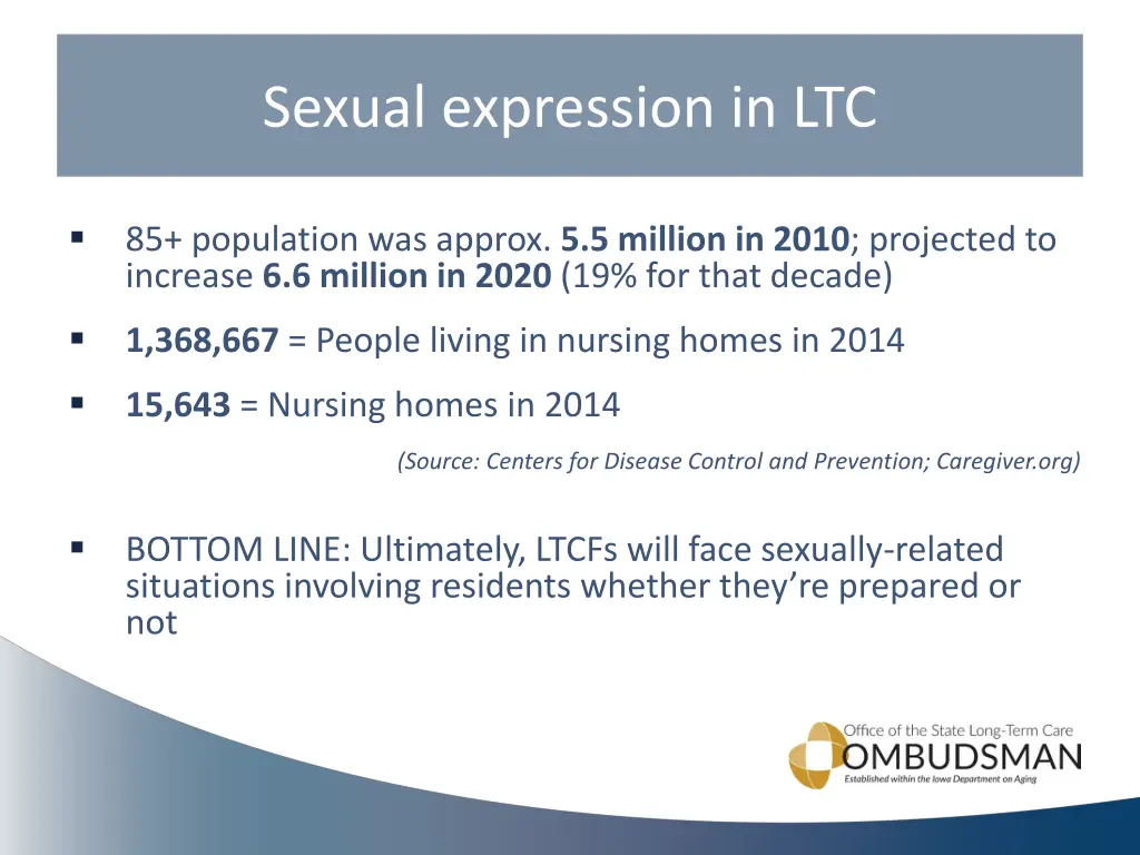 sexual expression in ltc