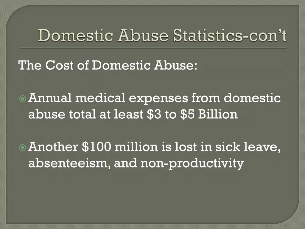 the cost of domestic abuse