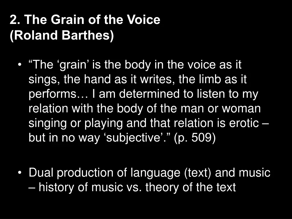 2 the grain of the voice roland barthes