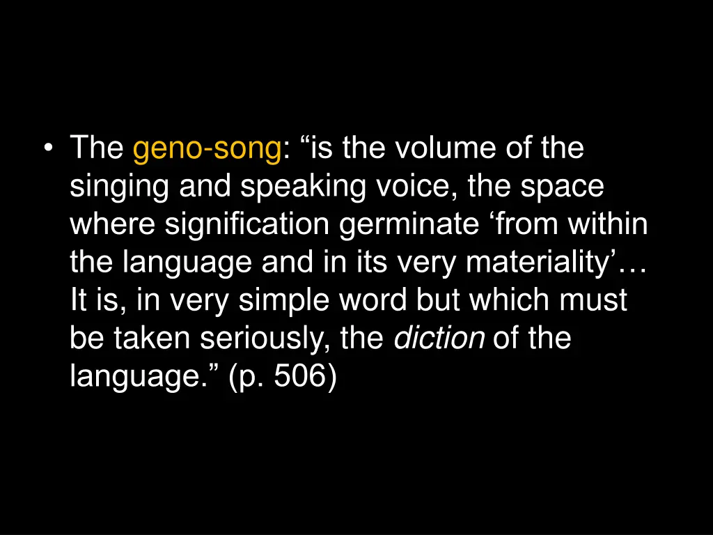 the geno song is the volume of the singing