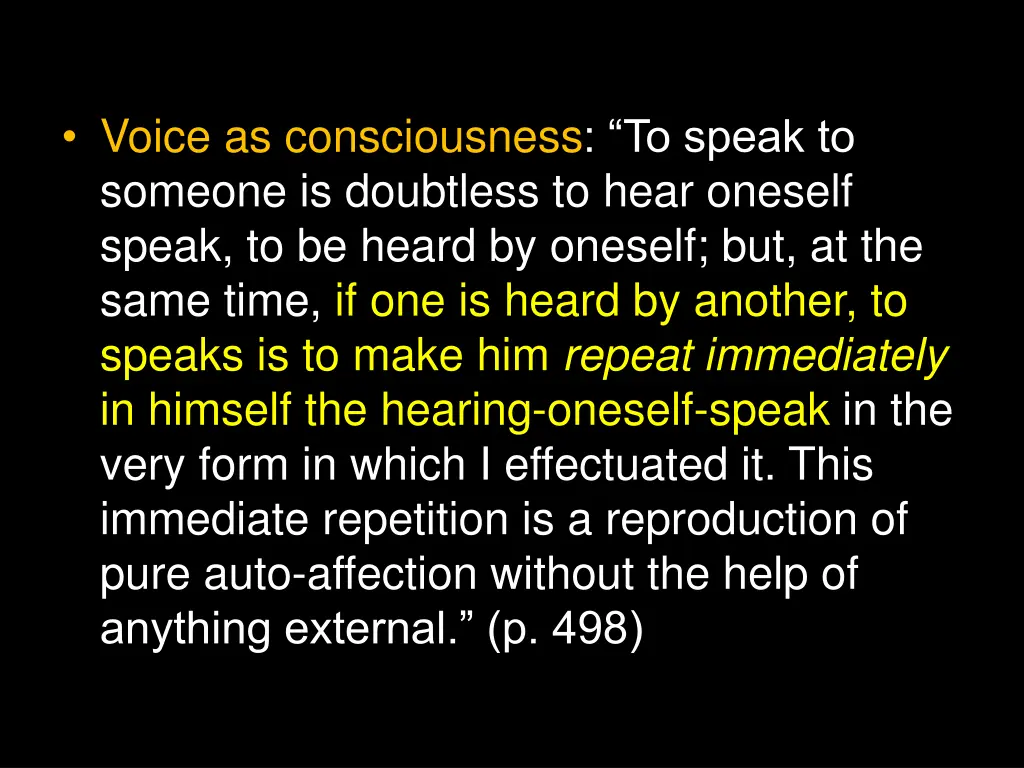 voice as consciousness to speak to someone 2