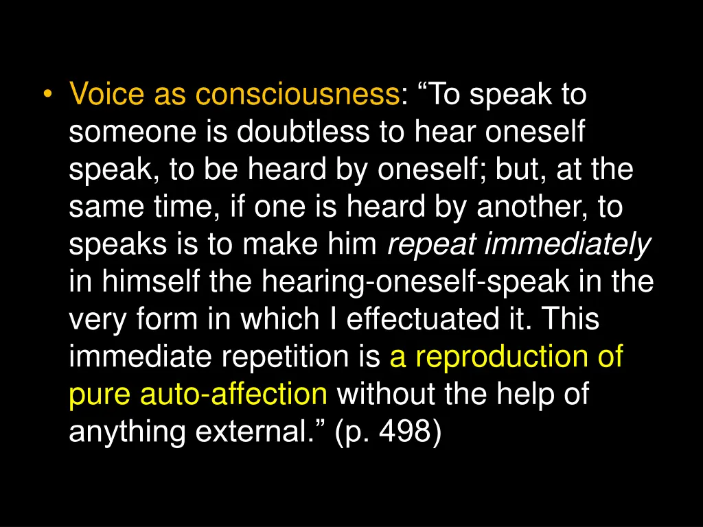 voice as consciousness to speak to someone 3