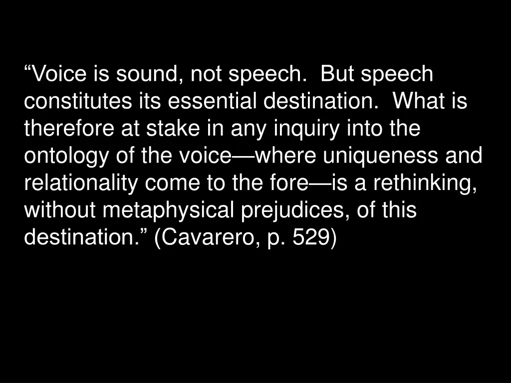 voice is sound not speech but speech constitutes