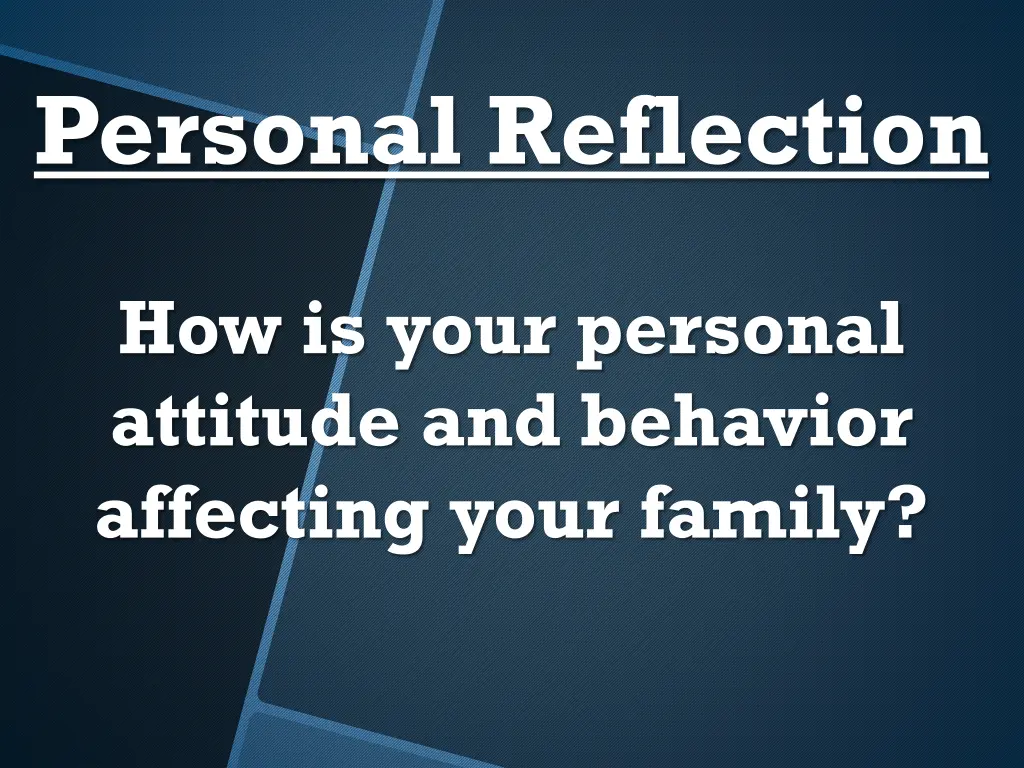 personal reflection